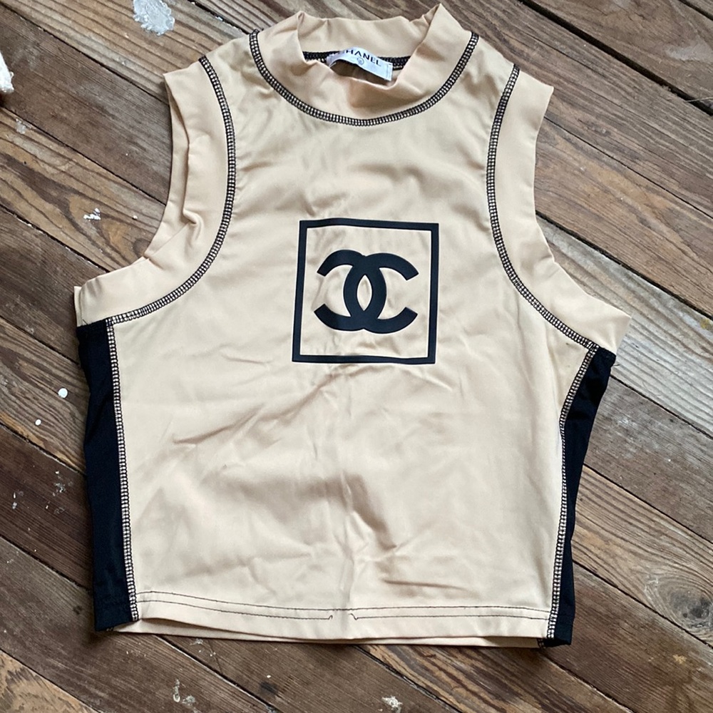 CC Chanel sport turtleneck Crop Shirt